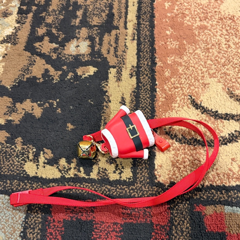Bath and Body works Santa pocketbac lanyard